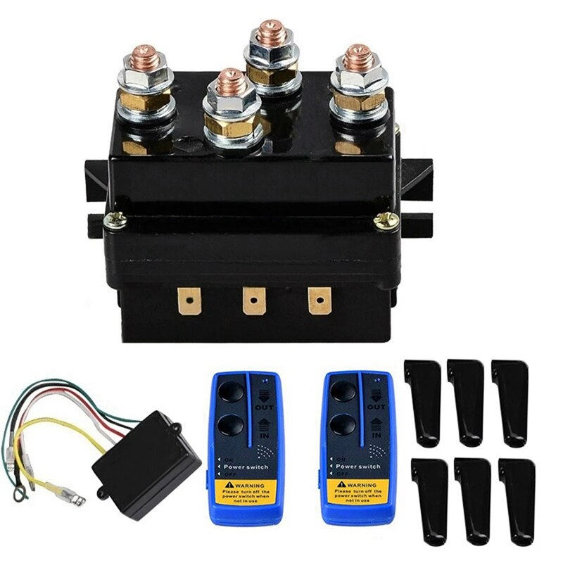 QWORK 12V 250A Seilwind Relais Magnetschalter für AUT UTV 3000-5000lbs Winde EUR 44,45 - DE
