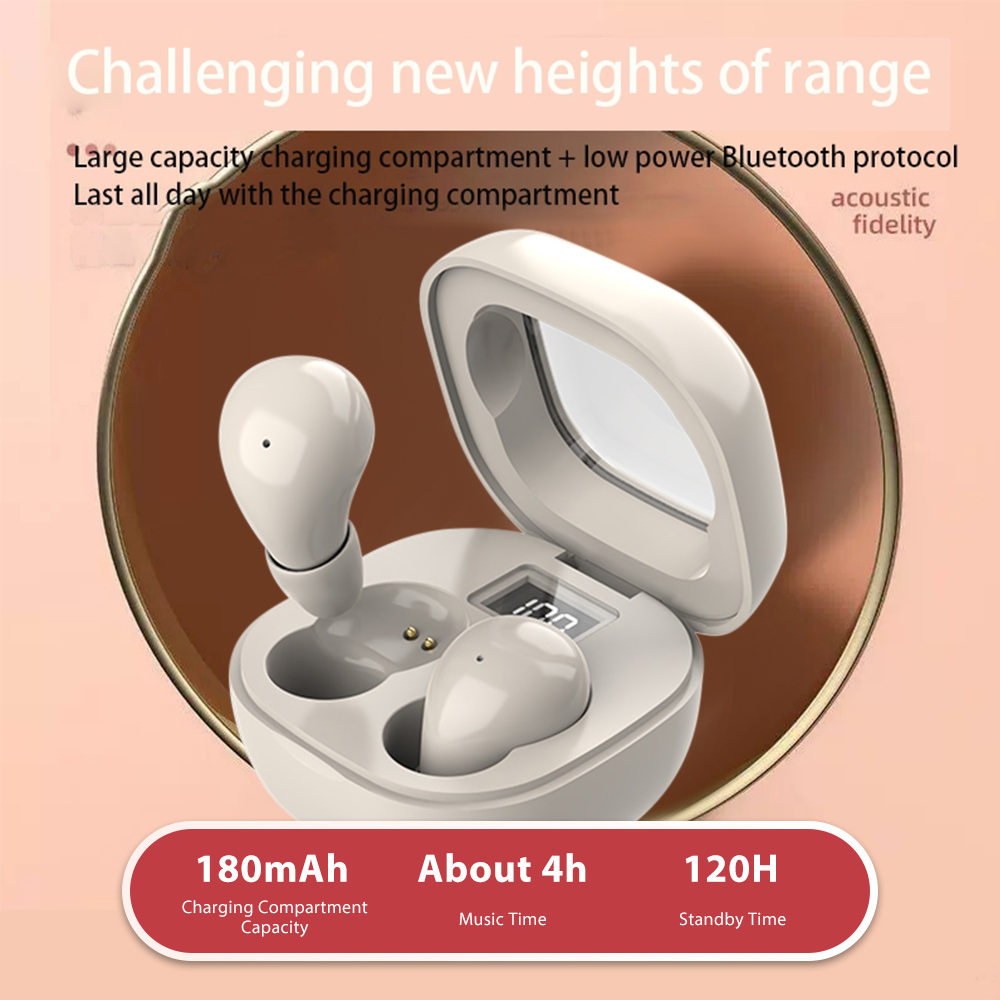 Mini Unsichtbare Kopfhörer TWS Bluetooth 5,3 Kopfhörer Drahtlose Heasets HIFI Stereo Lärm die Ermäßigung Ohrhörer Für iphone Xiaomi