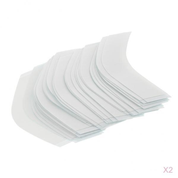 72 Pcs Toupet Haar Stuk Stok Tapes Pruik Dubbelzijdig Tapes 72 Strips Wit (V Contour)