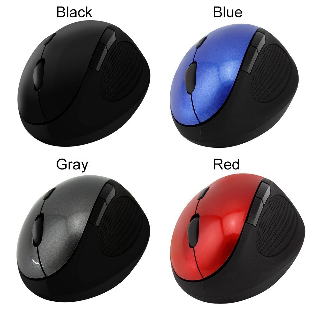 CHYI Wireless Mouse Ergonomic 2.4Ghz 800/1200/1600 DPI 6D Optical Mini Vertical Mice with Wrist Rest Mouse Pad Kit For PC Laptop