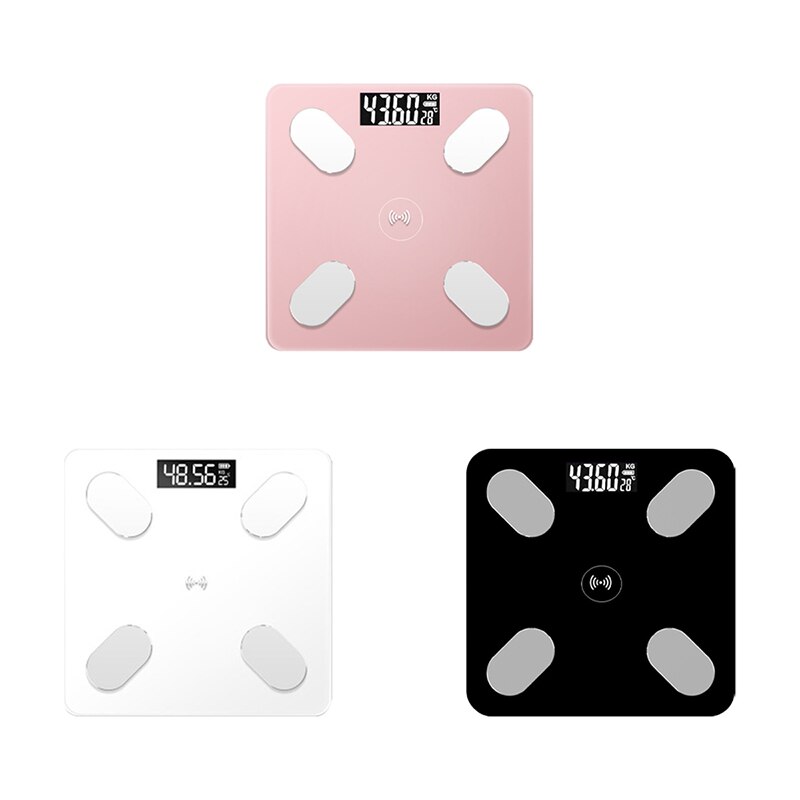 Bluetooth Body Fat Scale Smart Electronic Scales LED Digital Scales Bathroom Weight Scale Balance Body Composition Analyzer