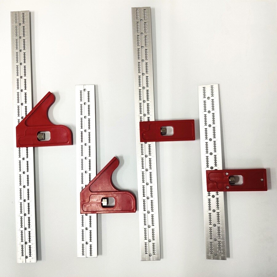 6/12/18inch Woodworking Tool Adjustable Sliding Ruler Combination Square DIY Household Carpenter Machinists Right Angle Triangle