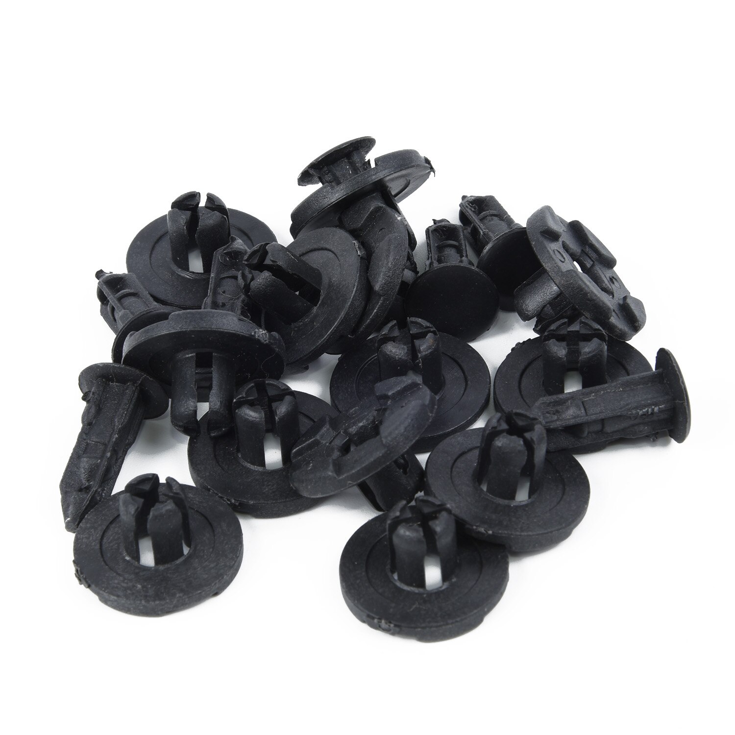 8mm st fender clips plast stötfångare 14mm stam 100 st nitklaffar märke