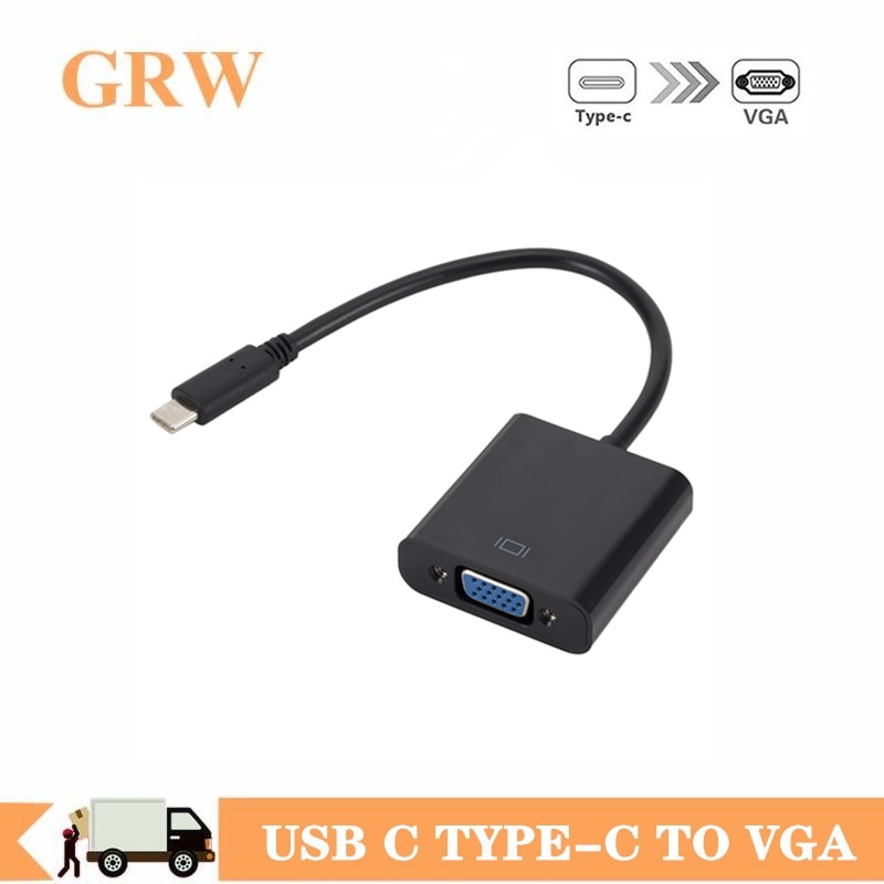 Type C Naar Vrouwelijke Vga Adapter Kabel Sales Usb C Usb 3.1 Naar Vga Adapter Voor Macbook 12 Inch chromebook Usb C Naar Vga Converter