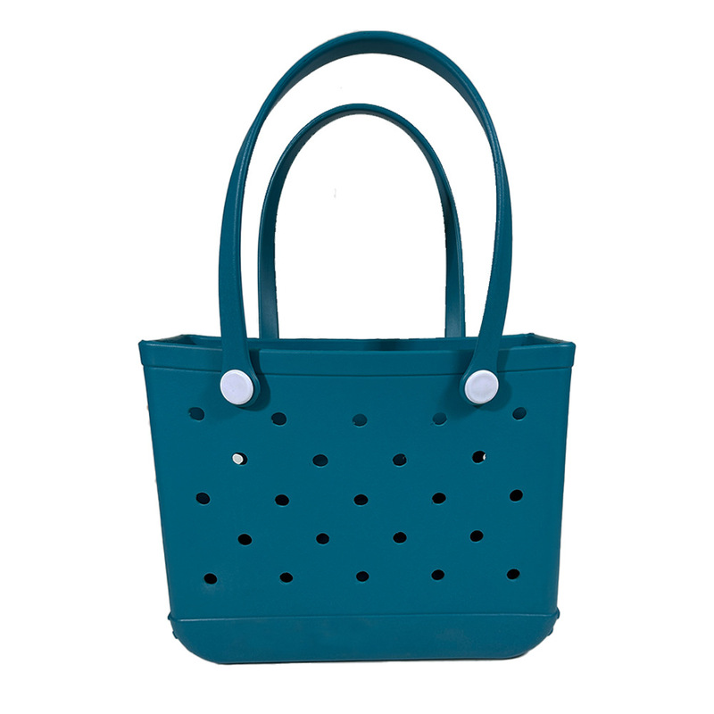 Boggs Bag Extra Large Tote Shoulder Handbag EVA Rubber Waterproof Basket Women Tote Boggs Bag for Travel: S / light yellow