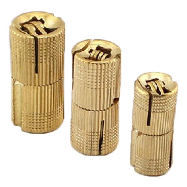 4 Stuks 10 Mm Koperen Vat Scharnieren Cilindrische Verborgen Kabinet Verborgen Onzichtbare Messing Deur Scharnieren Voor Meubels Hardware