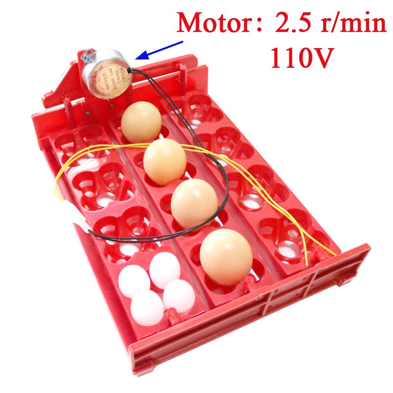 12 eieren/48 Vogels Eieren Incubator Turn Eieren Lade 220 V/110 V/12 V Motor Kip vogel Uitkomen Apparatuur DIY Incubator Accessoires: green