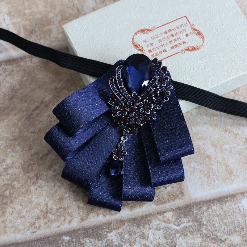 I-Remiel Tessuto di Alta Qualità strass del Legame di Arco Spilla Spille Maschile Del Fiore Archi di Nozze Sposo Uomini di Bowtie Brooces Gioielli accessori: 9