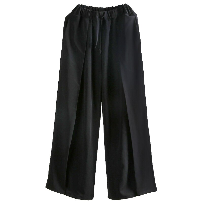 M-4XL-pantalones de pierna ancha para hombre, ropa moderna de Hip Hop, con personalidad alternativa, estilista de pelo, para Otoño y verano