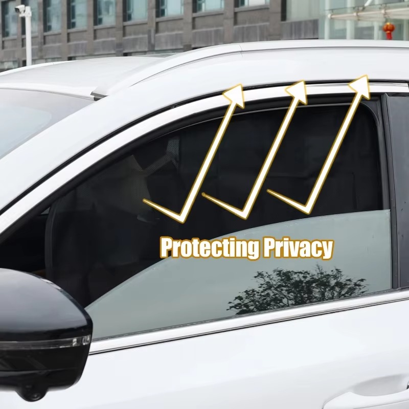 1 ~ 4PCS Magnetische Auto Sonnenschutz Vorhänge Sommer Schutz Seite Fenster Shades Faltbare Auto Sonnenschutz Vorne Hinten Auto zubehör