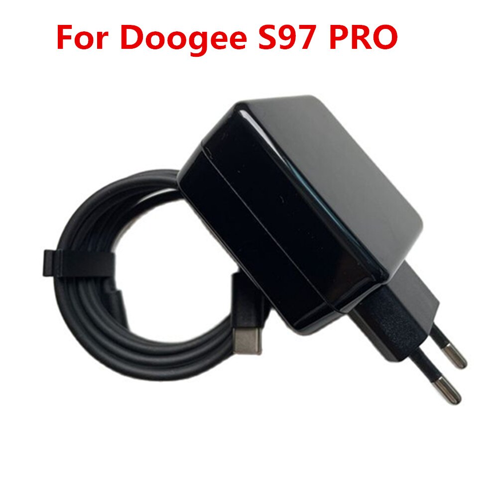 Originele Doogee S97 Pro Mobiele Telefoon 11V 3A 33W Eu Fast Charger Travel Adapter Plug + Type-C Usb Data Lijn Kabel