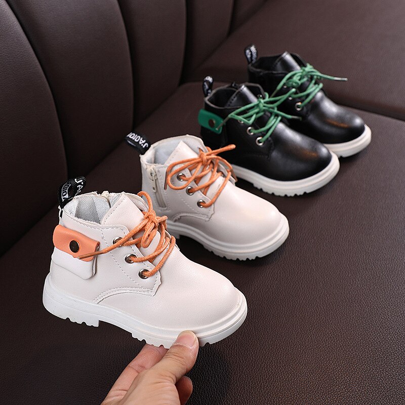 Baby Jongens Meisjes Laarzen Kids Soft Leather Bodem Martin Laarzen 1-6 Jaar Kinderen Herfst Winter Mode Schoenen sneakers