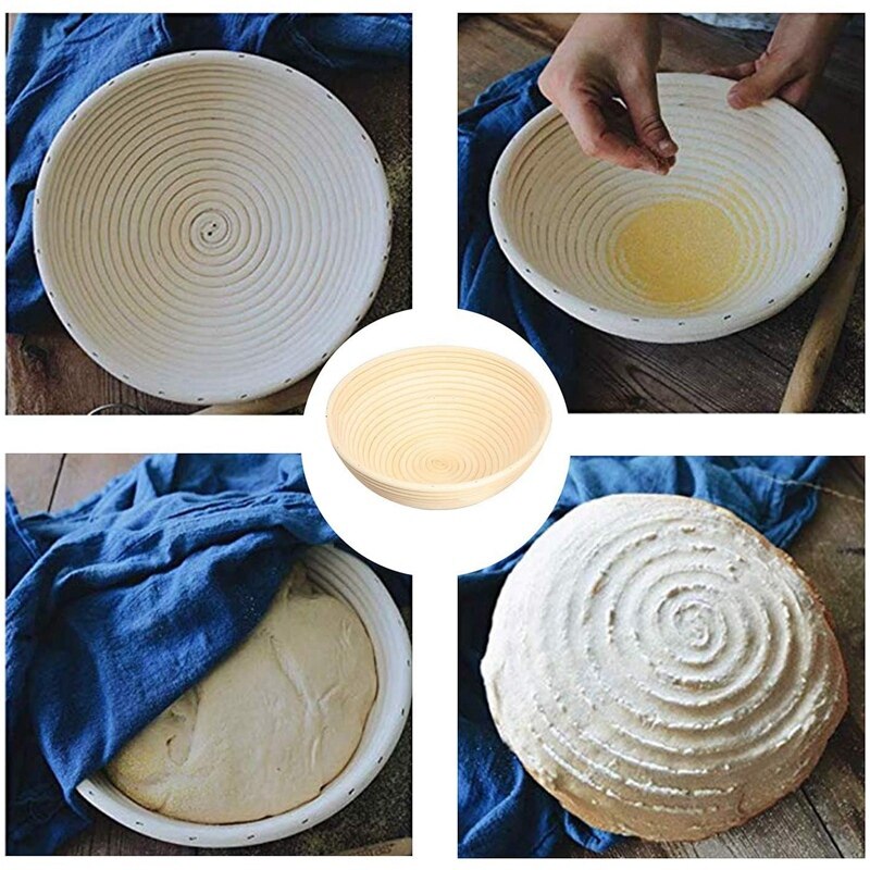 Brood Proofing Mand, Deeg Banneton Proofing Mand Deeg Schraper, Brood Bakken Kit,Proofing Doek Voor Bakingfrenchbread