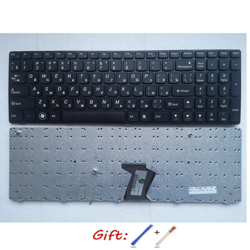 Ru sort bærbar tastatur til lenovo  b570a b570e b570g b575 b575a b575e b590 b590a b580 z570 z575 v570 v570c v575 v570g