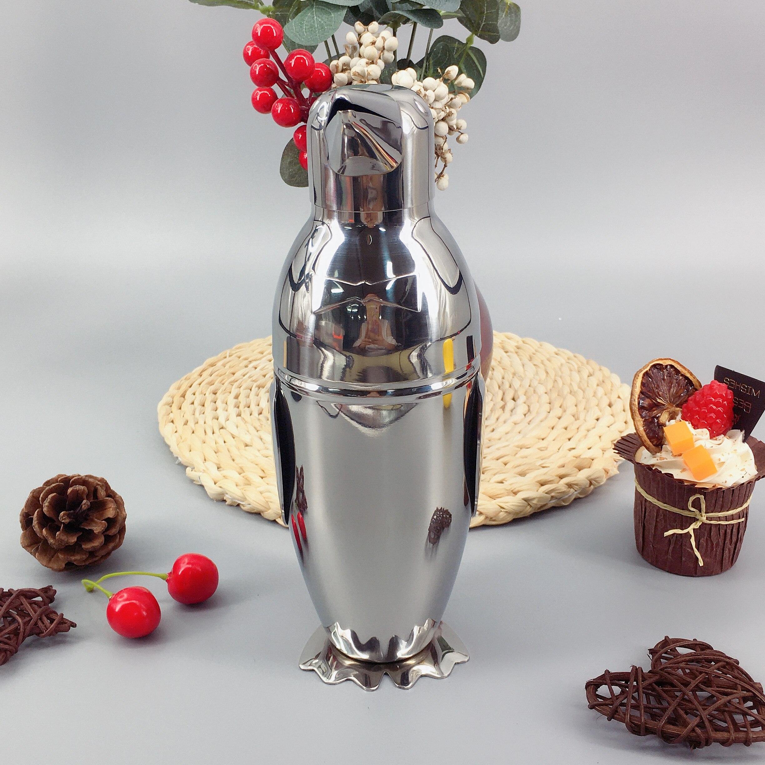 Product Ideas Cocktailshaker Penguin 500ml Stainless Steel Cocktail Shaker Wine Bar Set Tools Bartender Kit