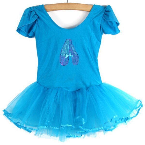 Gymnastics Leotard For Girls Child Girls Ballet Dress Ballet Tutu Dress Leotard Dance Clothes Ballet Clothing: Blue / XXL