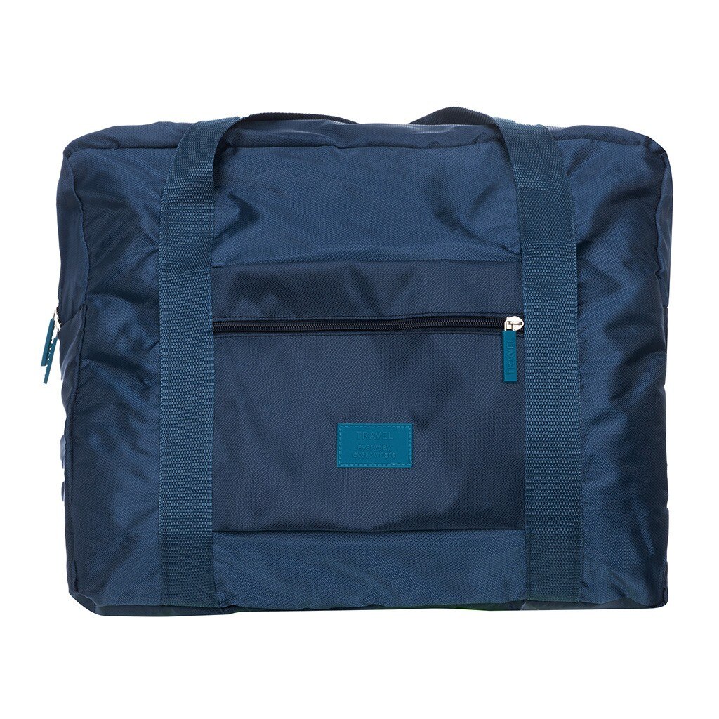 Waterproof Travel Pouch Folding Bags Travel Handbags Luggage Clothes Storage Bag Shoulder Duffel Bag Luggage Travel Bags: Dark Blue 