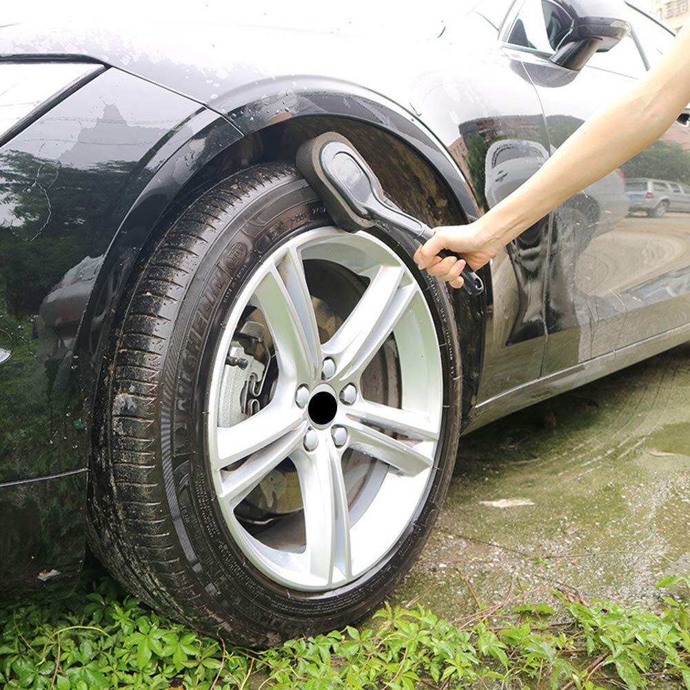 Auto & auton renkaiden vanteen vahaus kiillotus sieni pesu puhdistusharja pitkä kahva harja vaha kiillotuspesukone pyyhkiä maalin hoito