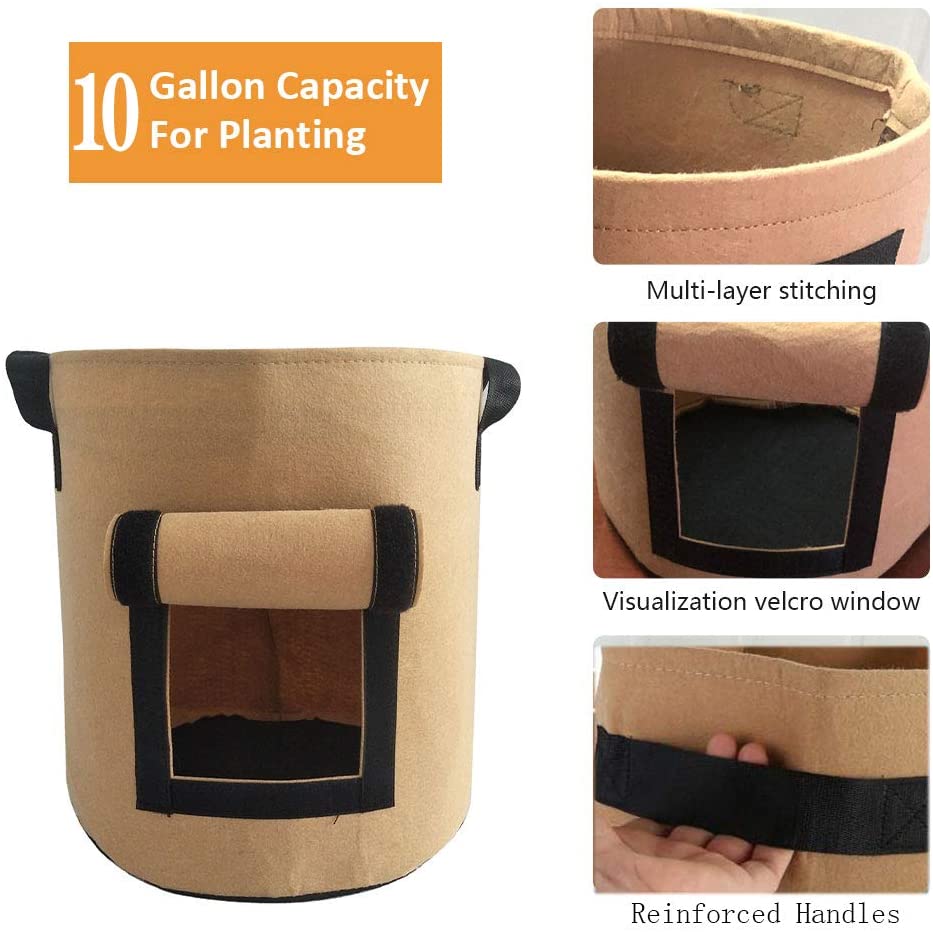 3 größe Anlage Wachsen Taschen hause garten Kartoffel topf gewächshaus Gemüse Wachsenden Taschen Feuchtigkeitsspendende jardin Vertikale Garten Tasche sämling