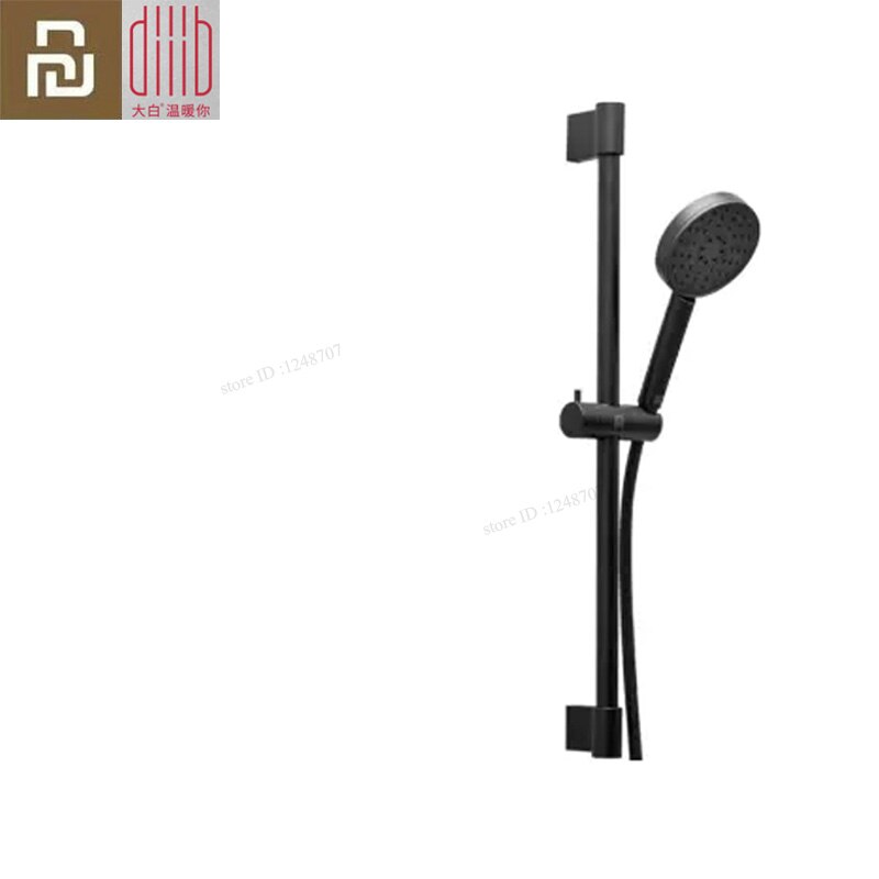 Xiaomi Diiib Adjustable Shower Bar Lifting Rod with Shower Rack Shower Column Shower Riser Slide Bar Shower System Sliding Bar: 1set Black