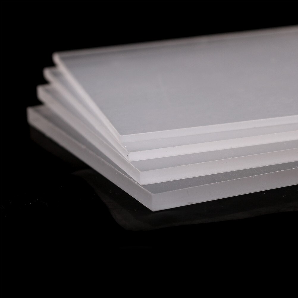 Tykkelse klar akryl plexiglas skåret plast transparent plade plexiglas panel 1 stk 2-5mm