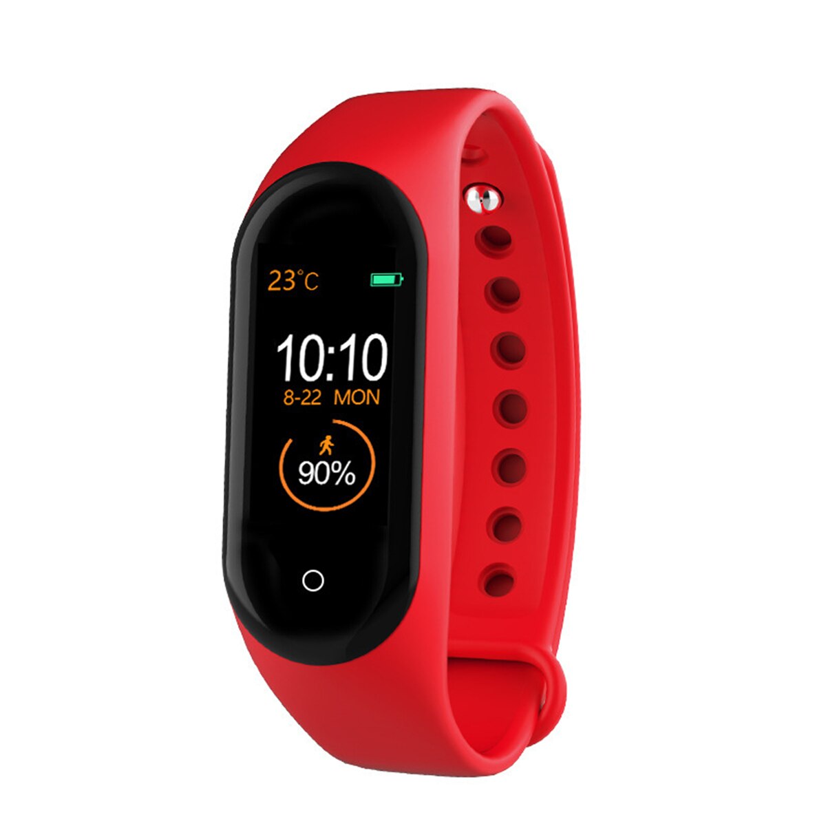 Smart Band Fitness Bracelet Measurement Of Pressure And Pulse Smartband M4 Health Wristband Fitness Tracker Watch: Red