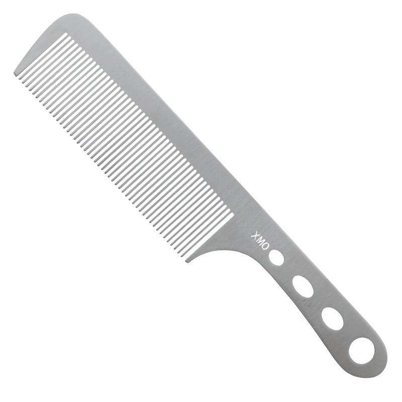 Brainbow 1PC Titanium Stalen Kam Professionele Salon Haar Kappers Antistatische Kappers Kam Ultra Dunne Haarborstel voor Mannen