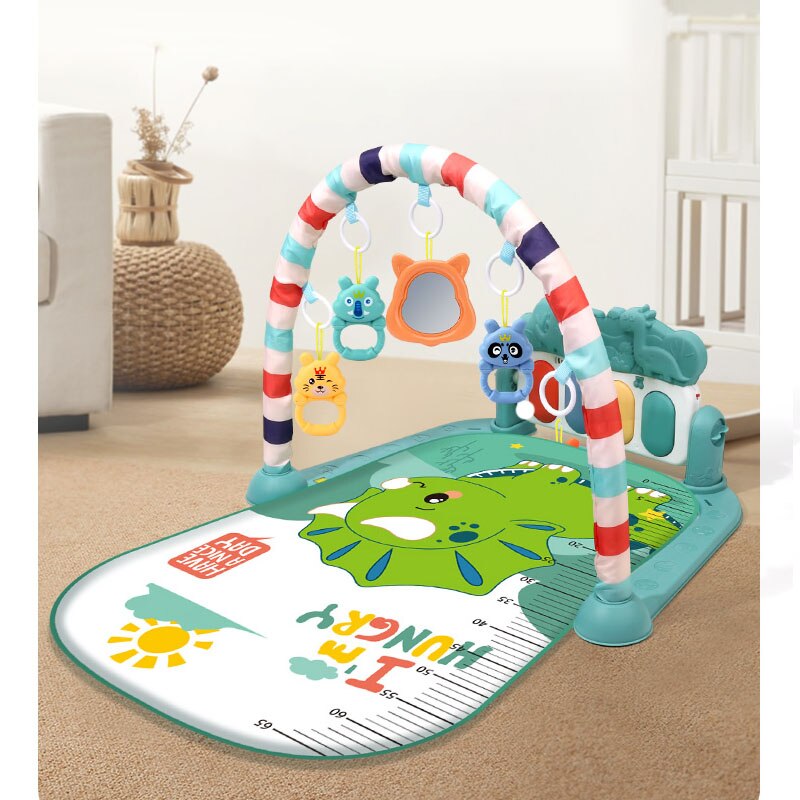 Baby Play Mat GYM Baby Toys Educational 0 12 Months Activity Playmat Musical Piano Infant Baby Learning Toys Newborn Carpet: Green  KongLong