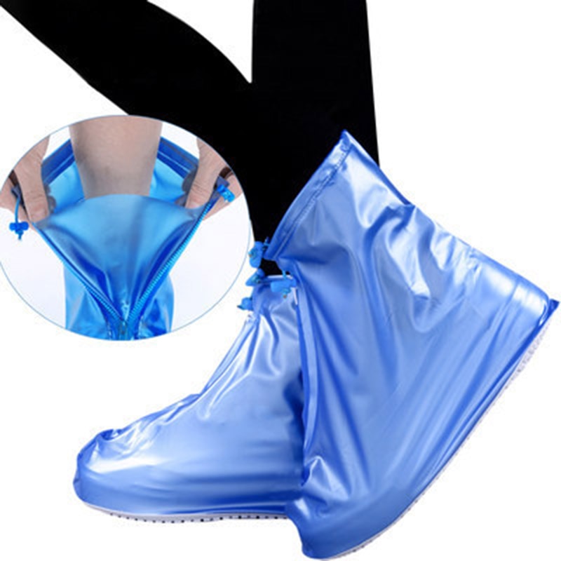 Mannen Vrouwen Waterdichte Schoenen Covers voor Regen Flats Enkellaarsjes Stofkap Organisatoren PVC Herbruikbare antislip Rain Cover voor Schoenen