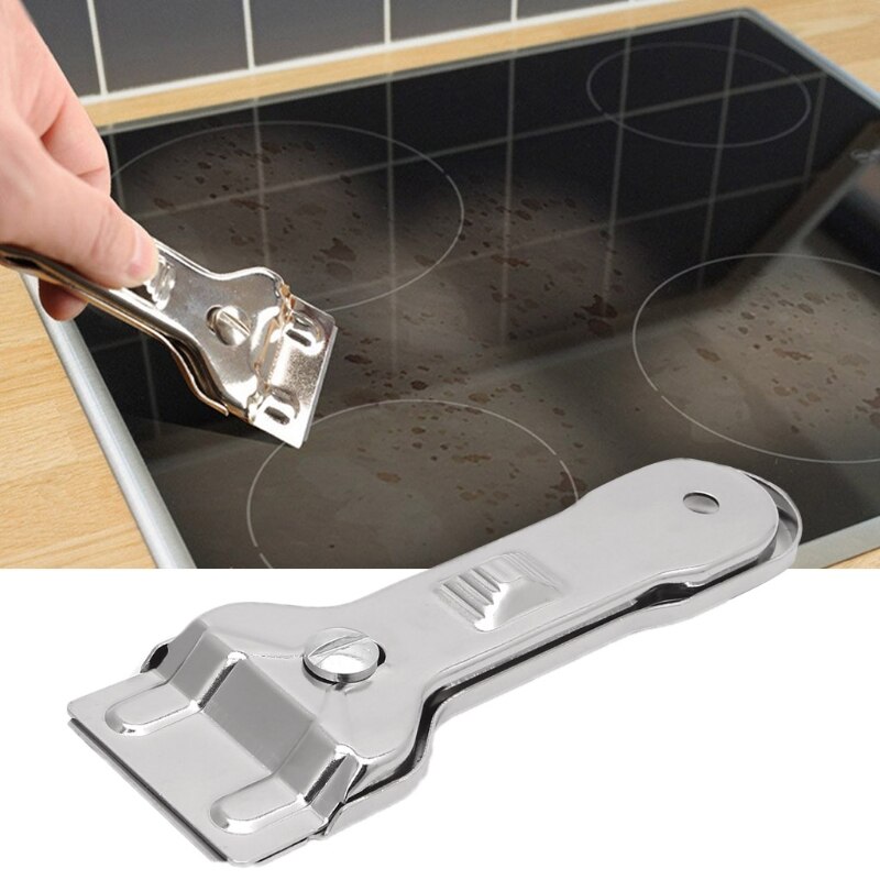 Multifunction Glass Ceramic Hob Scraper Cleaner Remover Blade Oven Cooker Tools