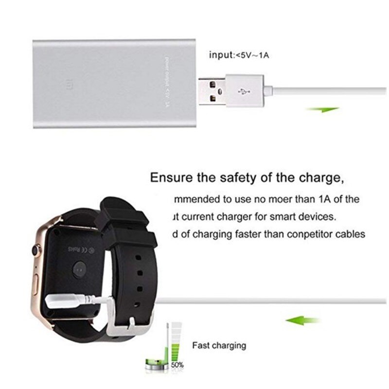 Cable cargador magnético para reloj inteligente, 4 pines, 7,62mm, 2 pines, para KW88, KW98, KW99, GT88, GT68, Universal