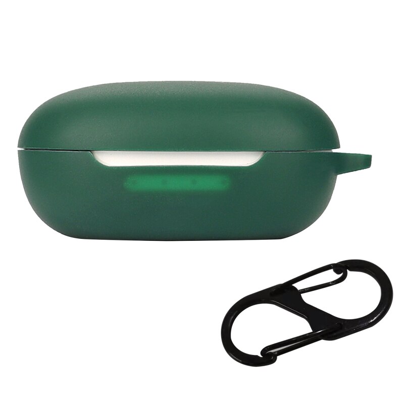 Boîtier pour écouteurs sans fil JBL Free II 2, housse en Silicone, résistant aux chocs, Anti-poussière, lavable: Dark green