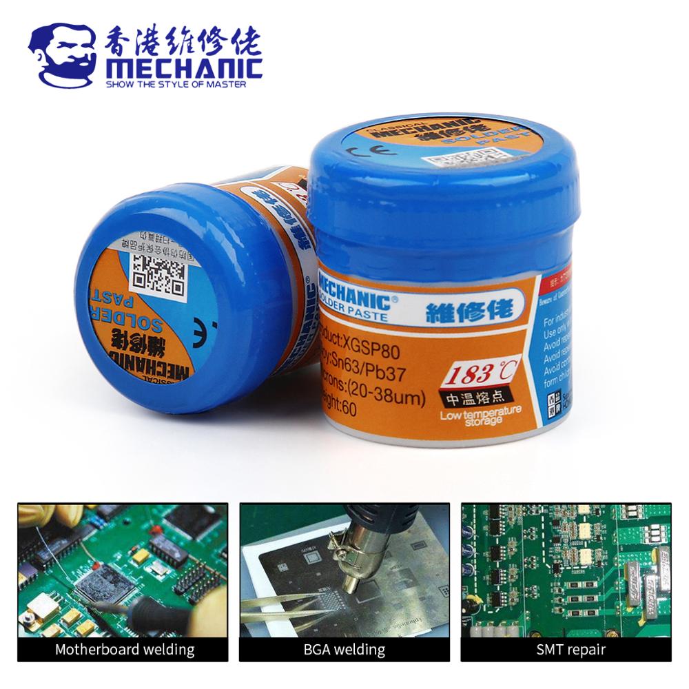 EBRT solder paste flux paste XGSP30 XGSP40 XGSP50 XGSP80 Mobile phone PCB repair medium temperature solder paste