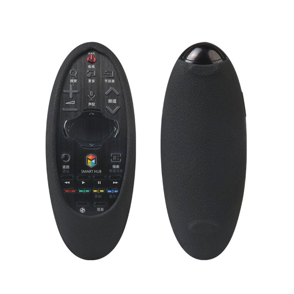 Funda de silicona con Control remoto para Samsung Smart TV Control remoto BN94-07557A 07469 UA55H6400J funda protectora con Control remoto: Black