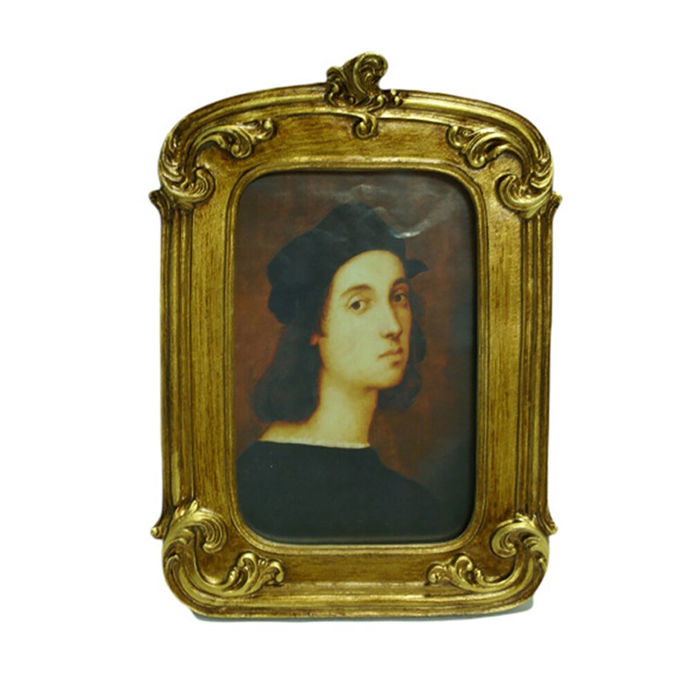 6/7inch Photo Frame European Style Picture Frame Rectangular Luxury Antique Photo Frame Home Decoration Marcos De Fotos De Pared: 7inch