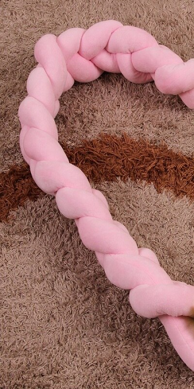 Lit de bébé de 100cm | de nœud de Protection, coussin de lit pour -né, accessoires de literie pour décor de chambre pour nourrissons: 9