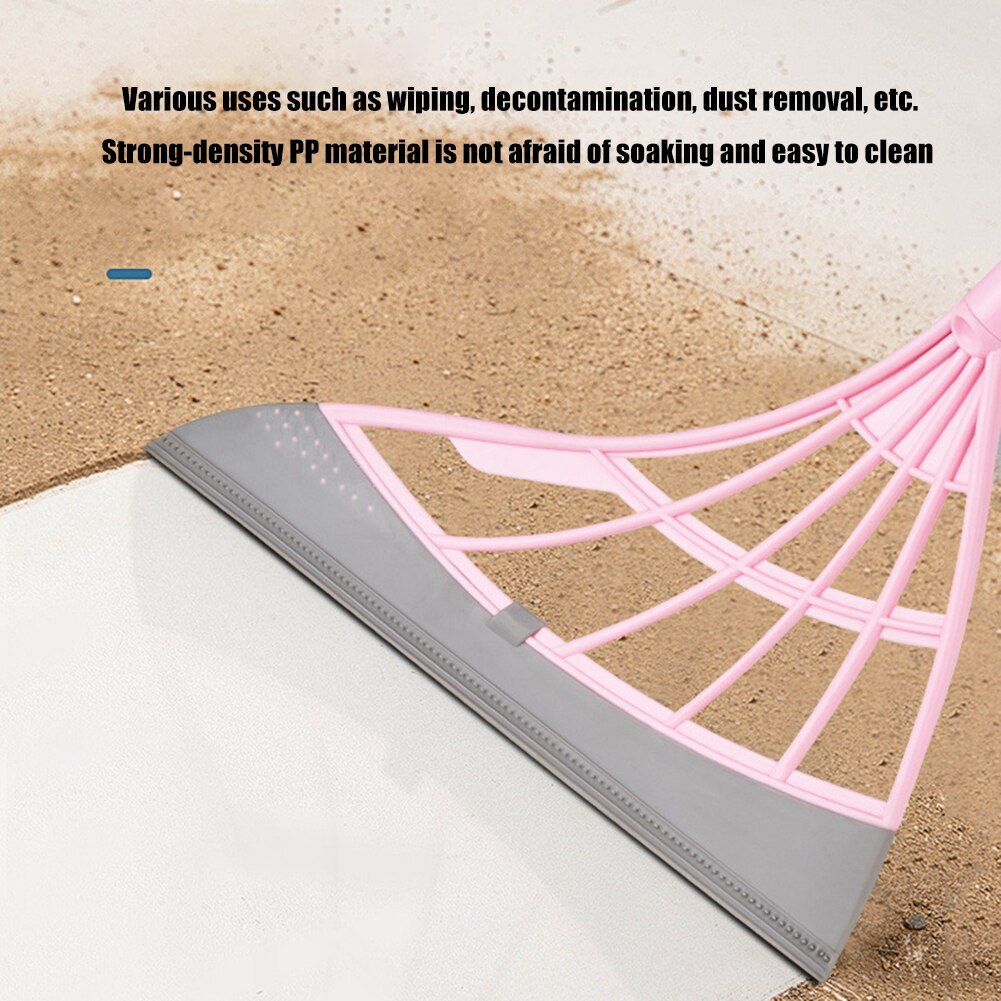 Balai d'essuie-glace magique en Silicone, pour salle de bain, cuisine, outils de nettoyage de la poussière de sol, grattoir à fenêtres, balayage anti-adhésif des poils d'animaux