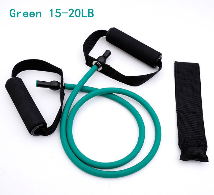 Fitness Elastic Tension Bands Yoga Pull Rope Elastic Workout Exercise Multifunctional Gym Tension Resistance Bandas Fitness: Green