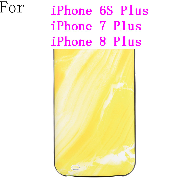 Oplader Voor Iphone X Xr Xs 11 Pro Max Slanke Draagbare Batterij Opladen Case Voor Iphone Se 6 6S 7 8 Plus Pover Bank: 5.5-Yellow