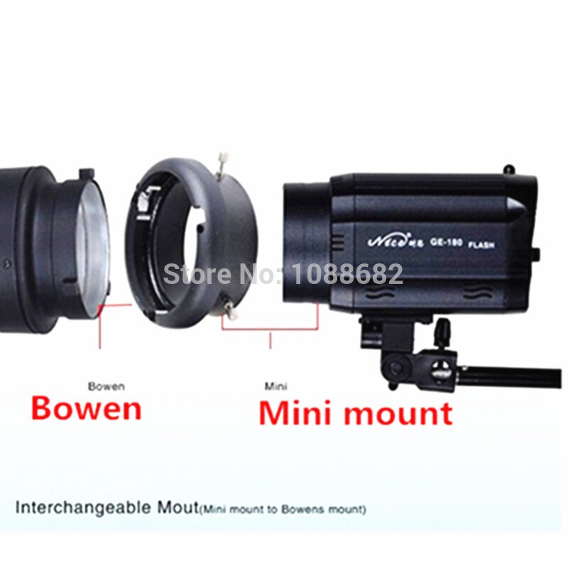 Universal mini montagem para bowens montagem anel speedring adaptador para estúdio flash strobe softbox fotografia estúdio equipamento SN-10