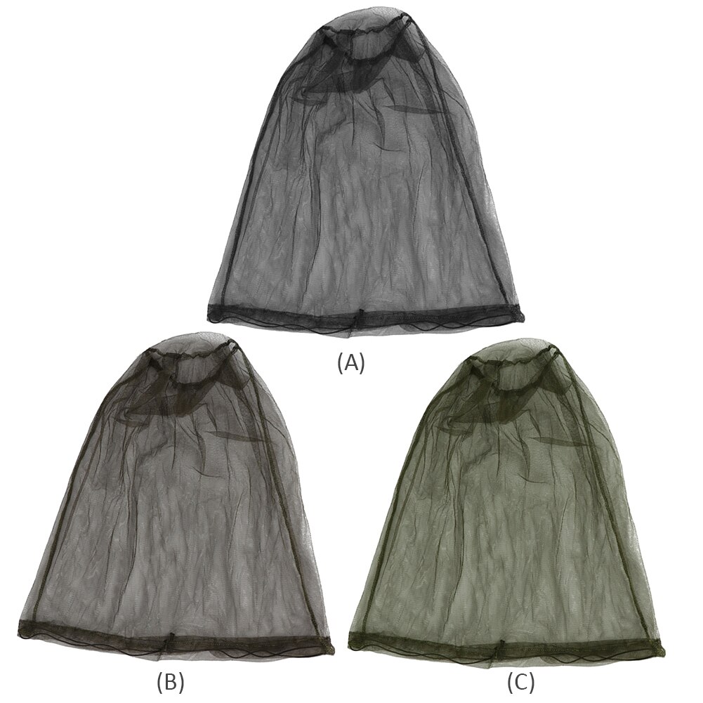Outdoor Travel Anti-mosquito Net Cap Insect-resistant Mask Gauze Drawstring Beekeeping Net Face Protector Network