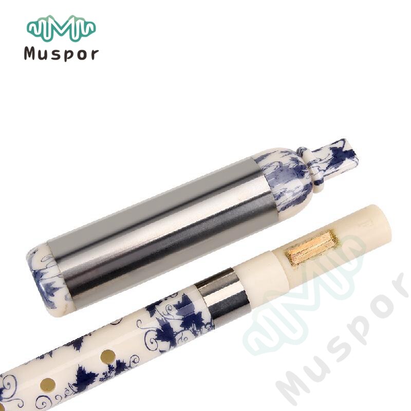 Chinese Ethnic Instrument Bamboo Detachable Pipe BaWu Flute G / F Tone + Cloth Bag