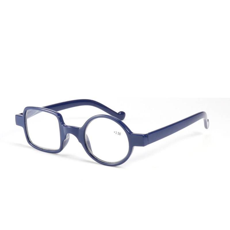 Zilead Ronde & Vierkante Asymmetrische Leesbril Voor Vrouwen & Mannen Hars Presbyopie Bril Verziendheid Brillen + 1.0to + 4.0 unisex