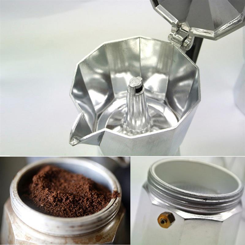 Maker Moka Percolator Pot Italiaanse Espresso Latte Koffiekan Koffiezetapparaat 1 Cup 3 Cup 6 Cup Cups Percolator Mokka Latte koffie