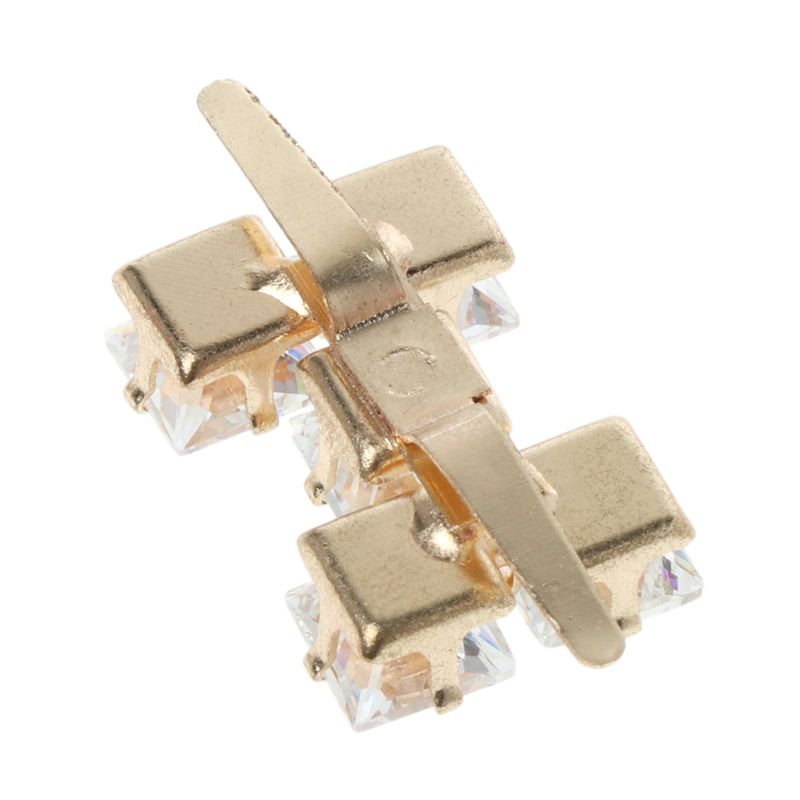 Clip pour chaussures 2 pièces, Clip pour chaussures en forme de H, multifonctionnel, ornement pour robe pour chapeau, sac, boucle, breloques