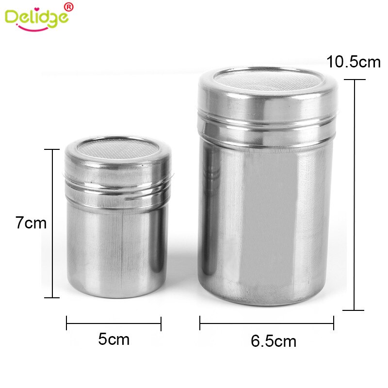 1 Pc Multifunction Chocolate Cocoa Coffee Powder Blender Stainless Steel Saltcellar Pepper Dusting Pot Kitchen Tools