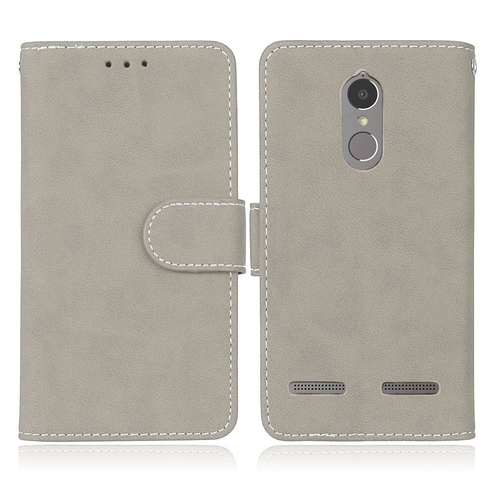 De cuero para Lenovo K6 funda magnética de cuero Flip para Lenovo K6 de 5,0 "K33a48 K33a42 teléfono caso cubierta con titular de la tarjeta