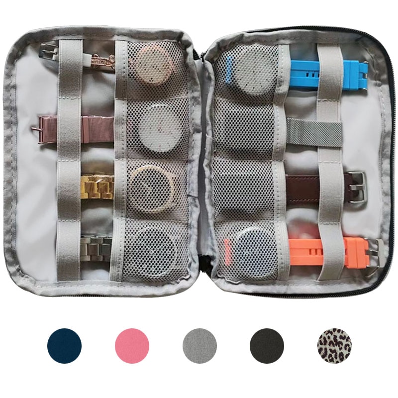 Wasserdichte tragbare Box Uhrenhalter Organizer Aufbewahrung für Männer Frauen Smartwatch-Boxen für Apple Watch Armband Aufbewahrungsbox Uhren