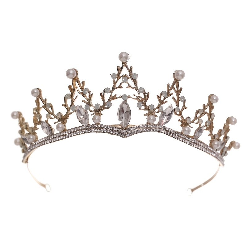 Zilveren Kleur Kristal Kroon Vrouwen Bruids Bruiloft Barok Strass Prinses Diadeem Tiara Haar Sieraden Accessoires Hoofddeksel