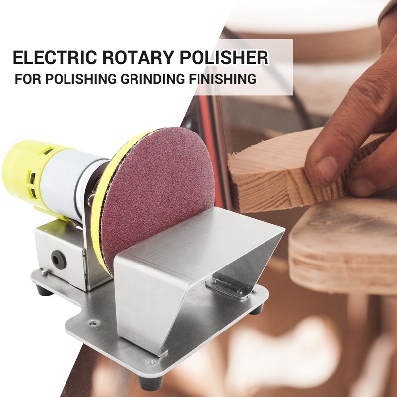 Electric Rotary Polisher Table Disc Sander With 7 Variable Speed 3-Inch Sanding Discs For Polishing Grinding EU Plug
